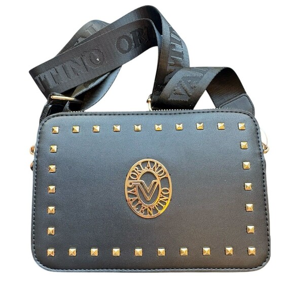 Valentino Handbags - Valentino Orlandi‎ Black Camera Bag Vegan Leather Gold Hardware New Crossbody